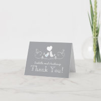 Baby shower Inséparable moderne Merci Note Card
