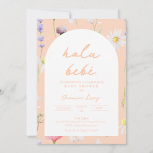 Baby shower Invitación Peach Espagnol Invitation