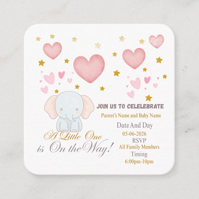 Baby Shower Invitation (Devant)