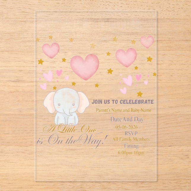Baby Shower Invitation (Recto)