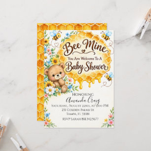 Baby Shower Invitation Abeille Mienne