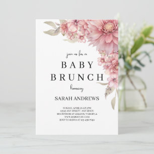 Baby shower Invitation, Baby Brunch Invitation