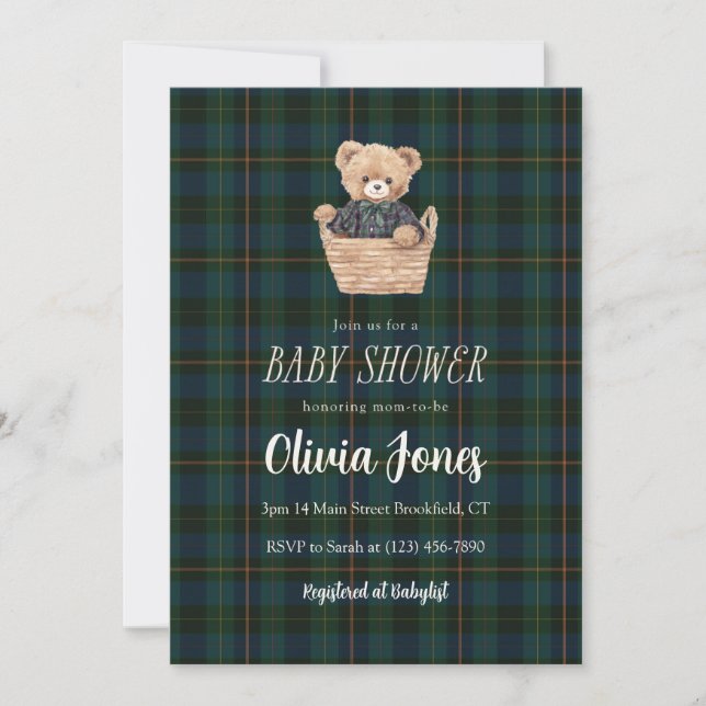 Baby Shower Invitation Card (Devant)