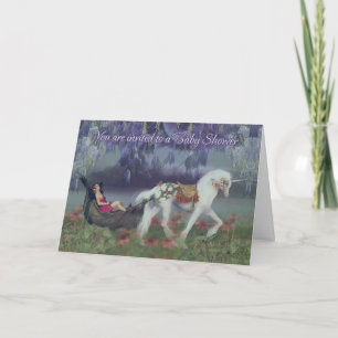 Baby Shower Invitation card fantasy Fairy