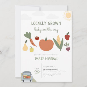 Baby shower Invitation cultivé localement