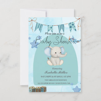 Baby Shower Invitation for Boy –Customizable