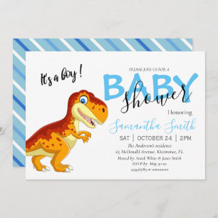 Baby shower invitation, garçon Invitation