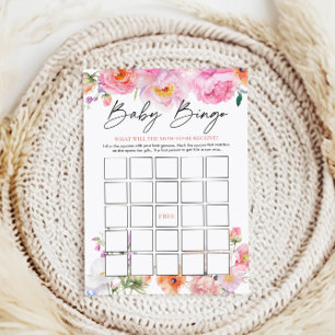 Baby shower Jeu de Bingo