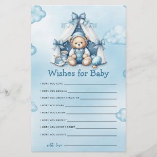 Baby shower Jeu Teddy Bear Dans Tente Wings Pour