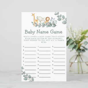 Baby shower Jeu Wild One Baby Prédictions