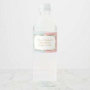 Baby shower JUMEAU, Bouteille d'eau Étiquettes 2,