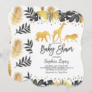 Baby shower Jungle Invitation Baby shower tropical