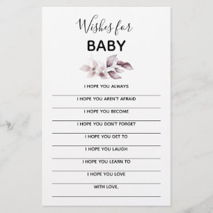 Baby shower Keepsaké - Voeux pour bébé
