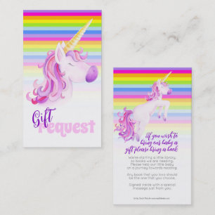 Baby shower licorne livre d'art don cartes de dema
