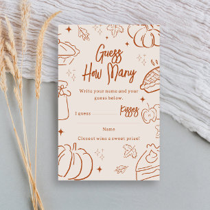 Baby Shower Little Cutie Pie Jeu de devinette