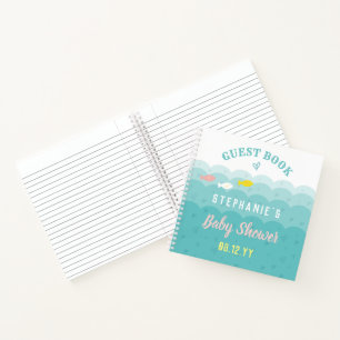 Baby shower Livre d'invité mignonne Whimsical Ocea