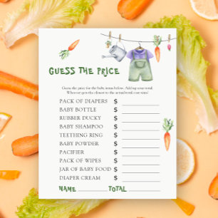 Baby shower local - Devinez le prix! Jeu