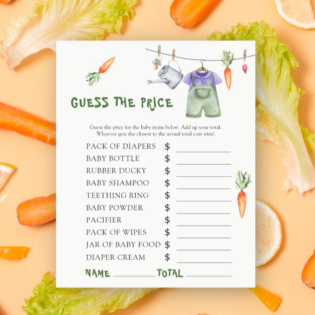 Baby shower local - Devinez le prix! Jeu (Créateur téléchargé)