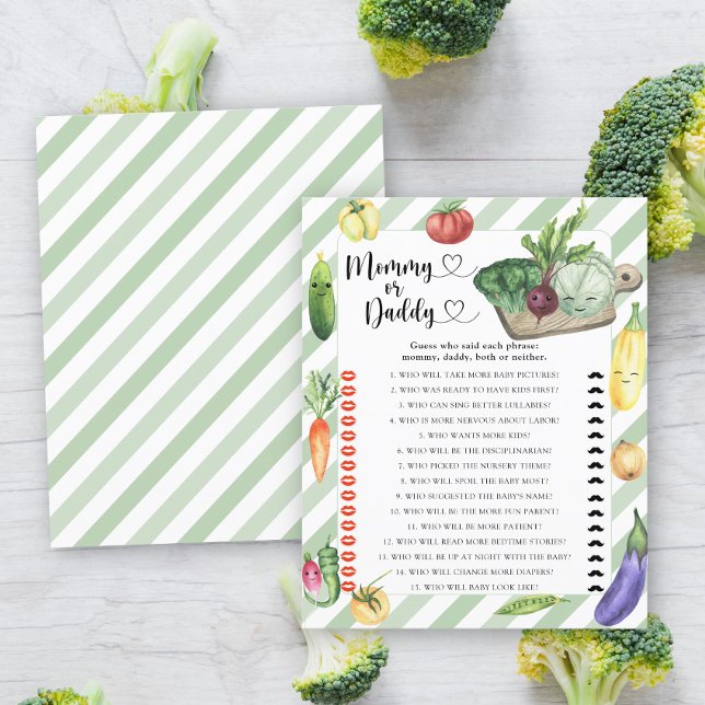 Baby shower local - jeu maman ou papa (Créateur téléchargé)