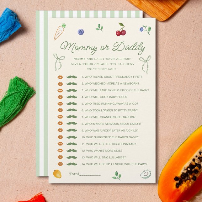 Baby shower local maman ou papa jeu (Créateur téléchargé)