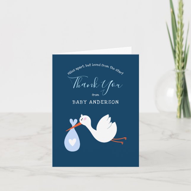 Baby shower longue distance par courrier | CARTE D (Devant)