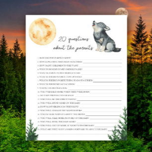 Baby shower loup - 20 questions sur les parents