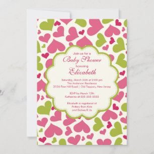 Baby shower Love Heart Spring Invitation