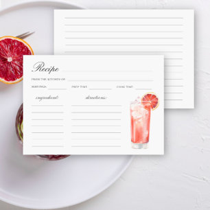 Baby shower mariage cocktail d'agrumes aquarelle