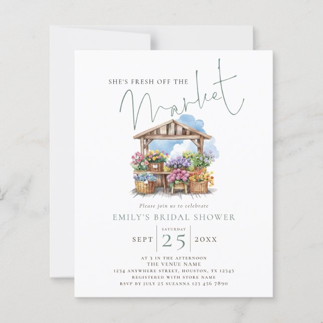 Baby Shower Mariée Fraîche sur le Marché à Petit B (Devant)