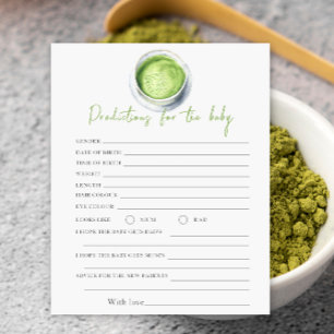 Baby shower Matcha - prédictions et conseils bébé