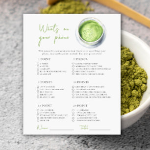 Baby shower Matcha - Quel est le jeu de votre télé