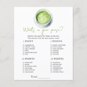 Baby shower Matcha - Qu'est-ce qu'il y a dans votr