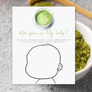 Baby shower matcha - Qui m'a donné mon apparence?