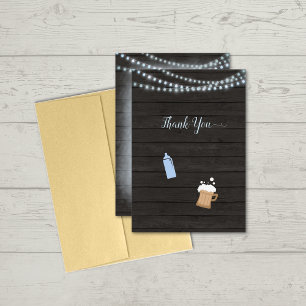 Baby shower Merci bébé brasse bleu