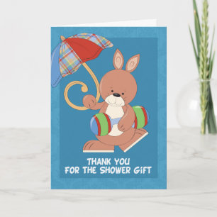 Baby shower Merci note