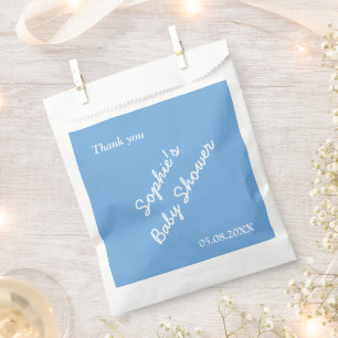 Baby shower Minimaliste Bleu Faveur Sacs