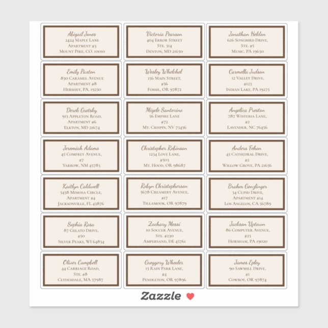 Baby shower minimaliste Boho Étiquettes de adresse (Feuille)