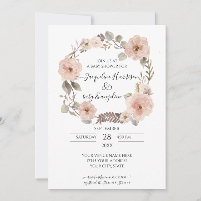 Baby shower modèle (Devant)