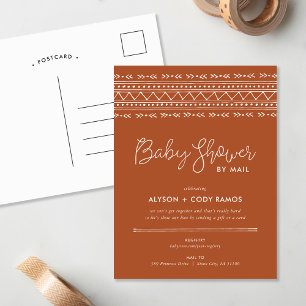 Baby shower moderne Boho par invitation postale