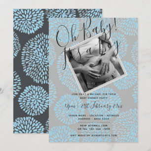 Baby shower moderne PHOTO GARDE Invitations