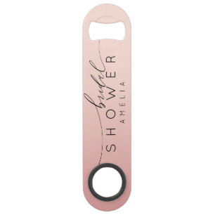 Baby Shower Moderne Rose et Pêche Ombré