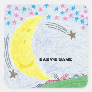 Baby shower Moonlit Dreams ou Stickers Nouveau béb