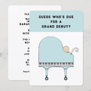 Baby shower Musique Thème Invitation