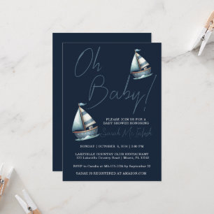 Baby shower nautique Invitation