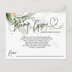 Baby shower neutre Jeu de bosse Guess Cartes migno