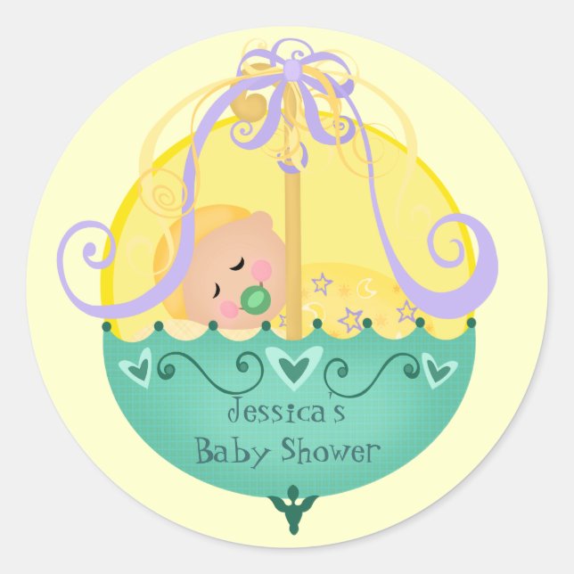 Baby shower / Nouveau Stickers bébé (Devant)