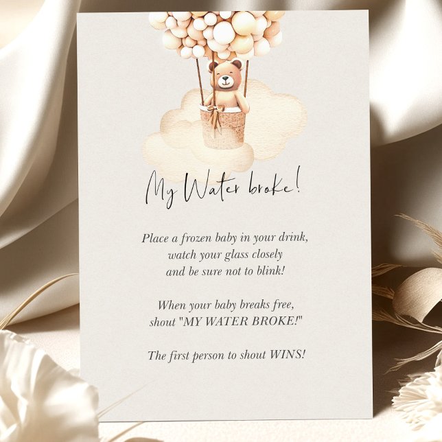 Baby shower Ours Jeu Mon Eau Broke (Créateur téléchargé)