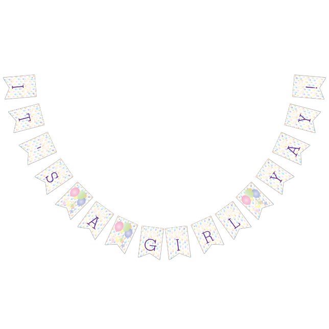 Baby shower Paci Bunny, Bannière Swallowtail (Tout)