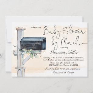 Baby shower par invitation par courrier