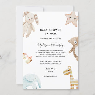 Baby shower par invitation par courrier